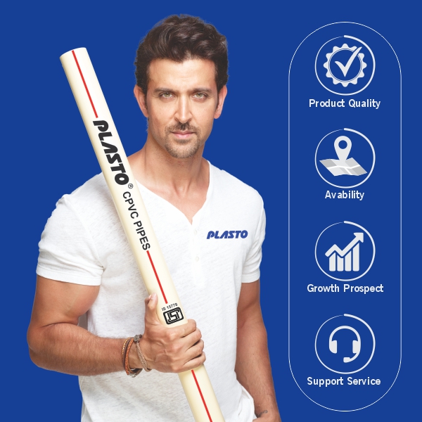 Hrithik Roshan with Plasto Pipe