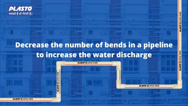 Tip 5: To increase the water pressure rate we should decrease the number of bends in a pipeline