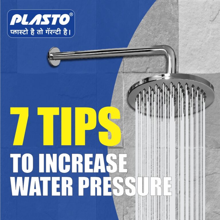 7 Ways To Increase Water Pressure in Tap & Shower At Home Plasto