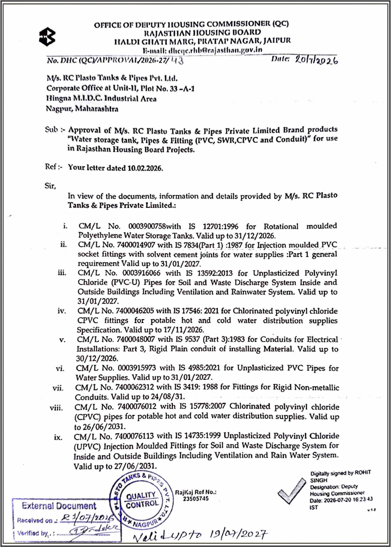 6 (1) RAJASTHAN HOUSING BOARD JAIPUR