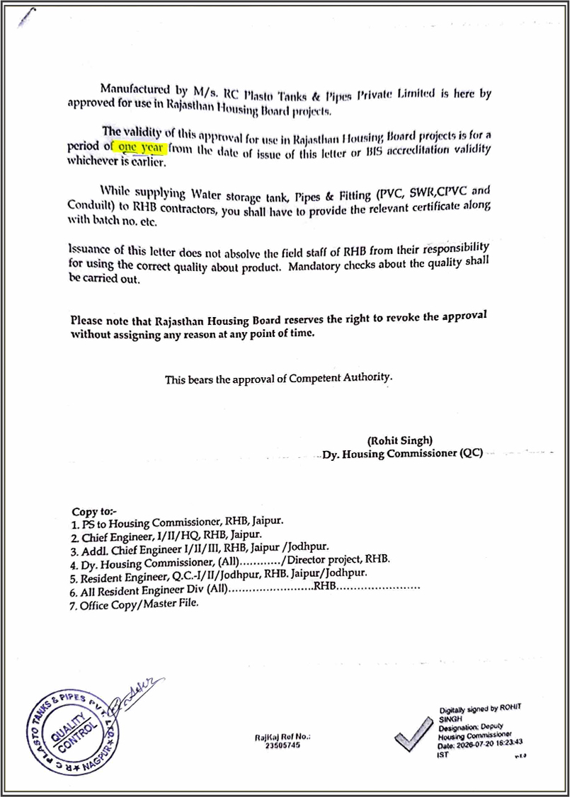 6 (2) RAJASTHAN HOUSING BOARD JAIPUR